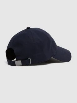 Reiss Navy Dawson Cotton-Linen Blend Baseball Cap -Style Trend Shop D55738s3