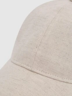 Reiss Stone Dawson Cotton-Linen Blend Baseball Cap -Style Trend Shop D55739s4