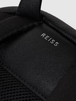 Reiss Black Drew Leather Zipped Backpack -Style Trend Shop D55827s3