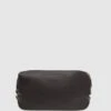 Reiss Chocolate Cole Leather Washbag -Style Trend Shop D55832s