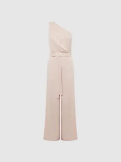 Reiss Nude Eliza Off-The-Shoulder Jumpsuit -Style Trend Shop D56 076s2