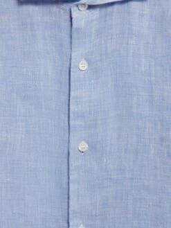 Reiss Soft Blue Ruban Senior Linen Regular Fit Shirt -Style Trend Shop D56 882s7