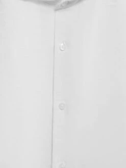 Reiss White Ruban Senior Linen Regular Fit Shirt -Style Trend Shop D56 883s6