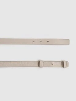 Reiss Stone Hayley Leather Square Hinge Belt -Style Trend Shop D57 926s3