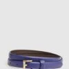 Reiss Purple Molly Mini Leather Waist Belt 2 Reiss Purple Molly Mini Leather Waist Belt -Style Trend Shop D57 977s
