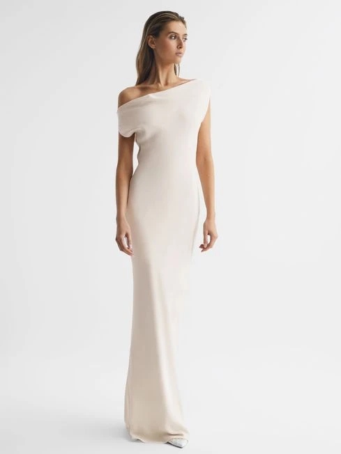 Reiss Ivory Loretta Off-The-Shoulder Maxi Dress 3 Reiss Ivory Loretta Off-The-Shoulder Maxi Dress