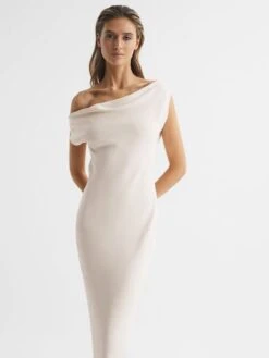Reiss Ivory Loretta Off-The-Shoulder Maxi Dress 10 Reiss Ivory Loretta Off-The-Shoulder Maxi Dress -Style Trend Shop D57 997s3