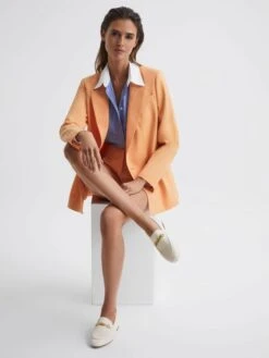 Reiss Off White Evan Chain Detail Loafers -Style Trend Shop D58010s2