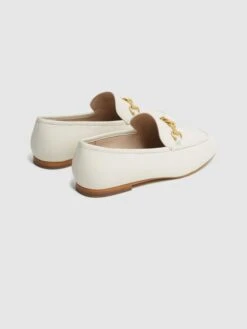 Reiss Off White Evan Chain Detail Loafers -Style Trend Shop D58010s5