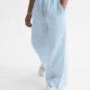 Reiss Ice Blue Cleo Senior Linen Drawstring Trousers -Style Trend Shop D62 083s