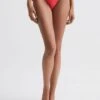 Reiss Bright Coral Ripley Side Tie Bikini Bottoms -Style Trend Shop D68 916s