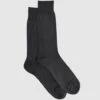 Reiss Mid Grey Mari Mercerised Cotton Blend Sock