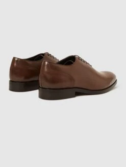 Reiss Tan Bay Leather Whole Cut Shoes -Style Trend Shop D68186s5