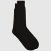 Reiss Black Mari Mercerised Cotton Blend Sock -Style Trend Shop D68923s