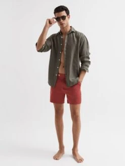 Reiss Russet Sun Side Adjuster Swim Shorts -Style Trend Shop D69020s6