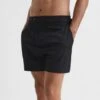 Reiss Black Sun Side Adjuster Swim Shorts