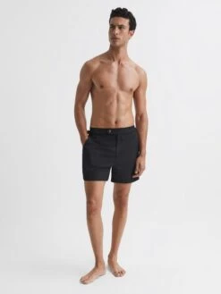 Reiss Black Sun Side Adjuster Swim Shorts -Style Trend Shop D69022s3