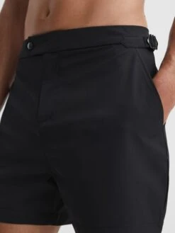 Reiss Black Sun Side Adjuster Swim Shorts -Style Trend Shop D69022s4