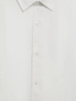 Reiss White Holiday Senior Short Sleeve Linen Shirt -Style Trend Shop D70 199s7