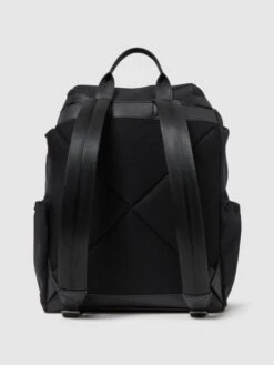 Reiss Black Danny Leather Drawstring Backpack -Style Trend Shop D70154s5