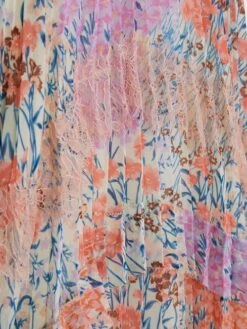 Reiss Pink Print Aster Senior Floral Printed Pleated Dress -Style Trend Shop D72 430s6