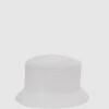 Reiss White Lexi Bucket Woven Bucket Hat