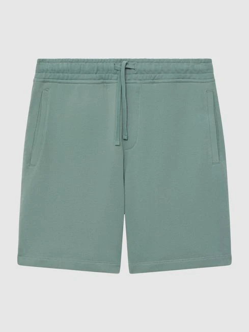 Reiss Fern Green Henry Garment Dye Jersey Shorts 4 Reiss Fern Green Henry Garment Dye Jersey Shorts - Image 2