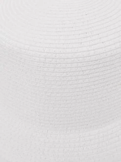 Reiss White Lexi Bucket Woven Bucket Hat -Style Trend Shop D74466s3