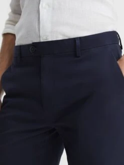Reiss Navy Wicket Modern Fit Chino Shorts -Style Trend Shop D76 849s4