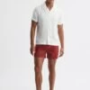 Reiss Ecru Vitus Slim Fit Cuban Collar Ribbed Polo 2 Reiss Ecru Vitus Slim Fit Cuban Collar Ribbed Polo -Style Trend Shop D78 226s
