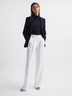 Reiss Navy Larsson Double Breasted Twill Blazer 10 Reiss Navy Larsson Double Breasted Twill Blazer -Style Trend Shop D78230s3