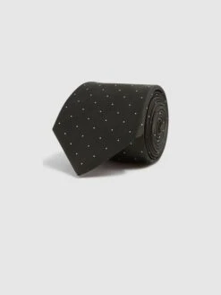 Reiss Dark Green Liam Polka Dot Tie -Style Trend Shop D79 031s3