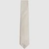 Reiss Champagne Ceremony Textured Silk Tie