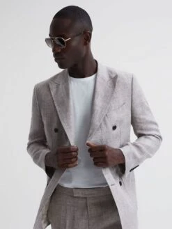 Reiss White Caspian Mercerised Crew Neck T-shirt -Style Trend Shop D80 037s4