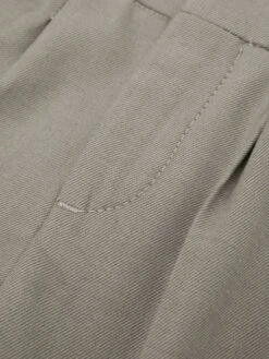 Reiss Taupe Brighton Junior Pleat Front Relaxed Trousers -Style Trend Shop D85 487s7