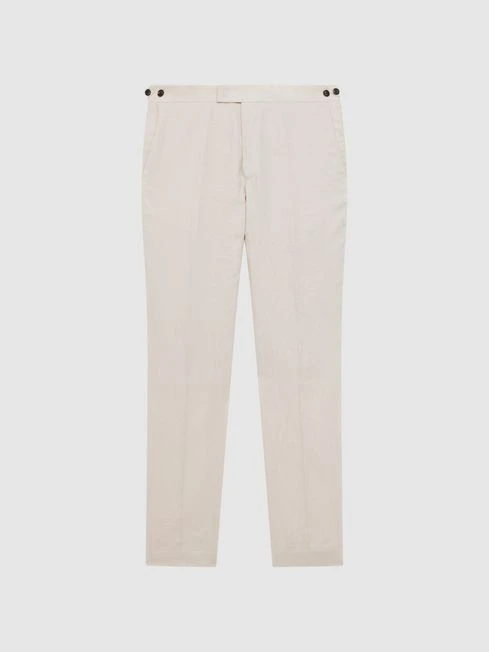 Reiss Stone Kin Slim Fit Linen Trousers 4 Reiss Stone Kin Slim Fit Linen Trousers - Image 2