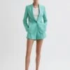 Reiss Green Ember Tailored Single Breasted Blazer -Style Trend Shop D87 114s