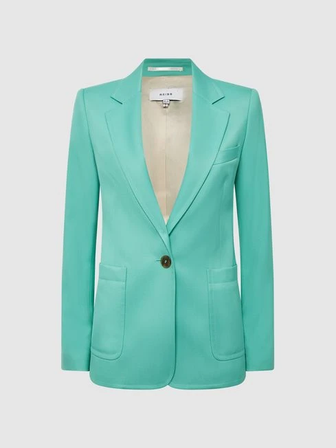 Reiss Green Ember Tailored Single Breasted Blazer 4 Reiss Green Ember Tailored Single Breasted Blazer - Image 2
