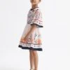 Reiss Ivory Ania Senior Floral Printed Dress -Style Trend Shop D89 701s