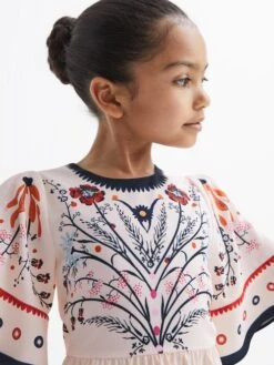 Reiss Ivory Ania Senior Floral Printed Dress 11 Reiss Ivory Ania Senior Floral Printed Dress -Style Trend Shop D89 701s4