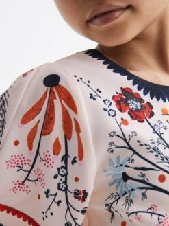 Reiss Ivory Ania Senior Floral Printed Dress 13 Reiss Ivory Ania Senior Floral Printed Dress -Style Trend Shop D89 701s6