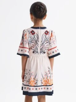 Reiss Ivory Ania Junior Floral Printed Dress 13 Reiss Ivory Ania Junior Floral Printed Dress -Style Trend Shop D89 702s5