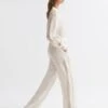 Reiss Cream Rowan Wide Leg Lace Trousers -Style Trend Shop D89 714s