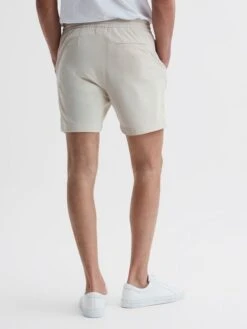 Reiss Stone Newmark Textured Drawstring Shorts -Style Trend Shop D90 439s4