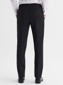 Reiss Black Hope Modern Fit Travel Trousers -Style Trend Shop D90 442s5