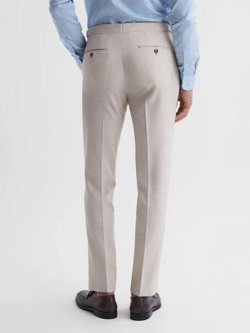 Reiss Stone Belmont Slim Fit Side Adjuster Trousers 7 Reiss Stone Belmont Slim Fit Side Adjuster Trousers - Image 5