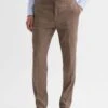 Reiss Tobacco Paddock Twill Side Adjuster Trousers -Style Trend Shop D91 362s