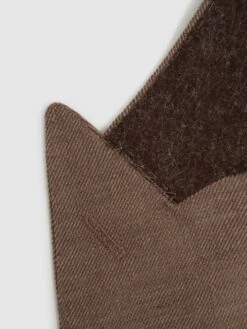 Reiss Tobacco Paddock Slim Fit Double Breasted Twill Blazer -Style Trend Shop D91 363s7