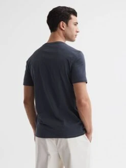 Reiss Airforce Blue Bless Crew Neck T-Shirt 12 Reiss Airforce Blue Bless Crew Neck T-Shirt -Style Trend Shop D97 820s5
