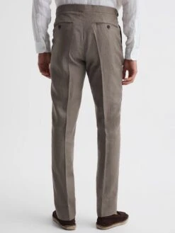 Reiss Sage Kin Slim Fit Linen Trousers -Style Trend Shop D97890s5